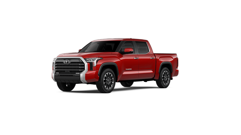 2026 Toyota Tundra Limited in Supersonic Red — front three-quarter view
