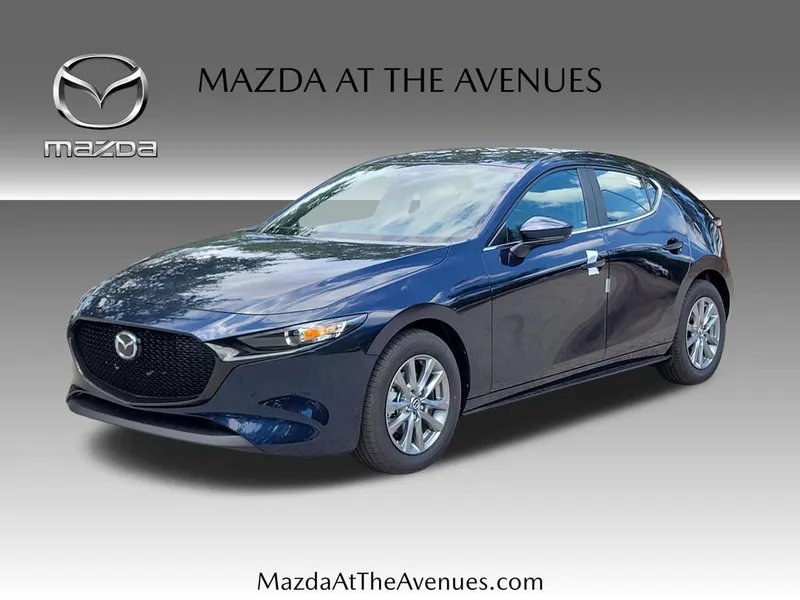 2026 Mazda Mazda3 3 2.5 S Base in Blue — front three-quarter view