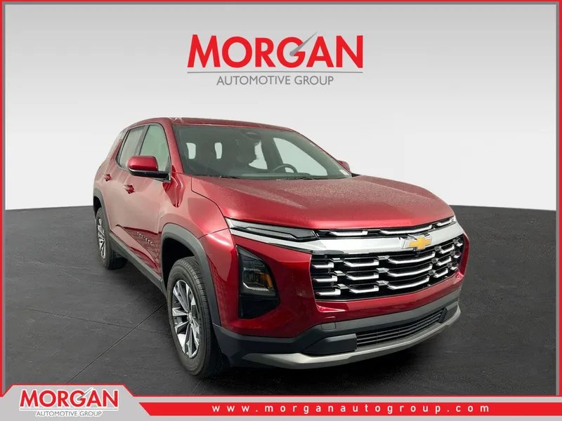 2026 Chevrolet Equinox FWD LT in Radiant Red Tintcoat — front three-quarter view