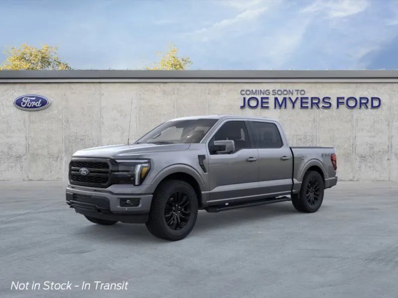 2026 Ford F-150 in M7 Gray — front three-quarter view