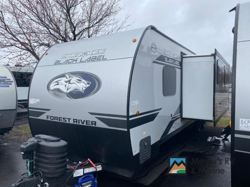 2026 Forest River Cherokee Grey Wolf Black Label — front three-quarter view