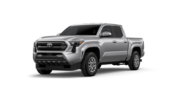 2026 Toyota Tacoma SR5 in Celestial Silver Metallic — front three-quarter view