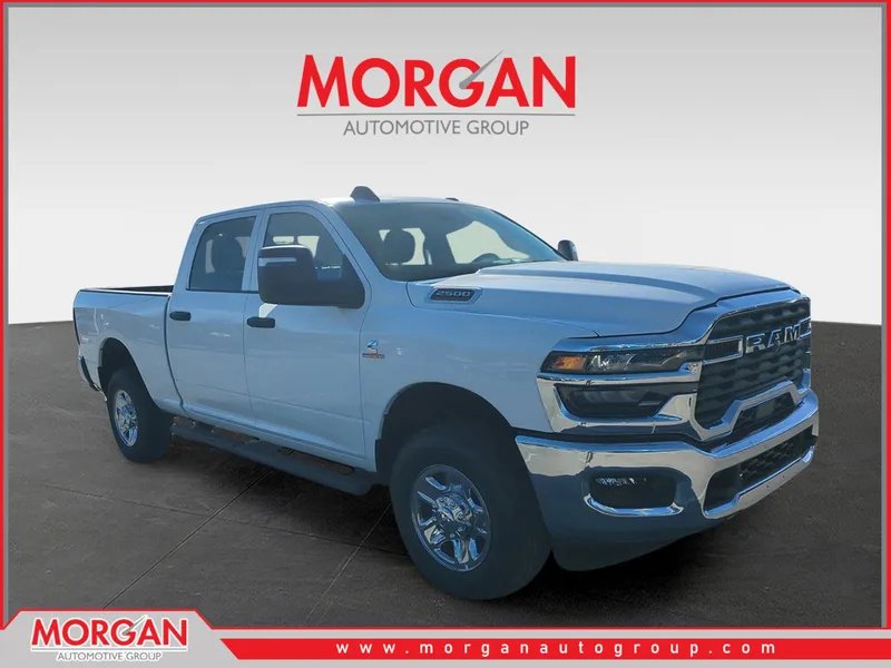 2025 Ram 2500 Tradesman in White — front three-quarter view