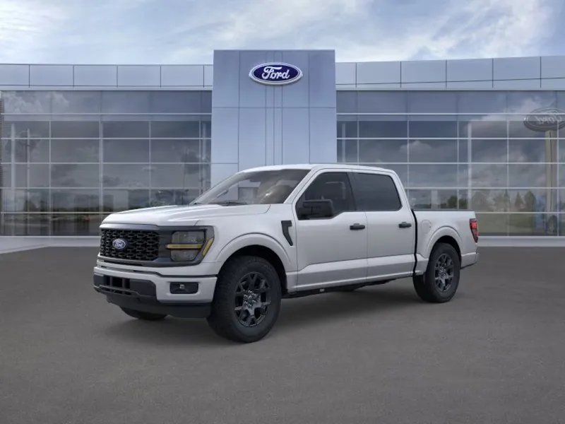 2026 Ford F-150 in Iconic Silver — front three-quarter view