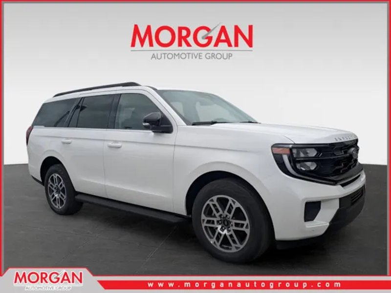 2026 Ford Expedition Active in White — front three-quarter view