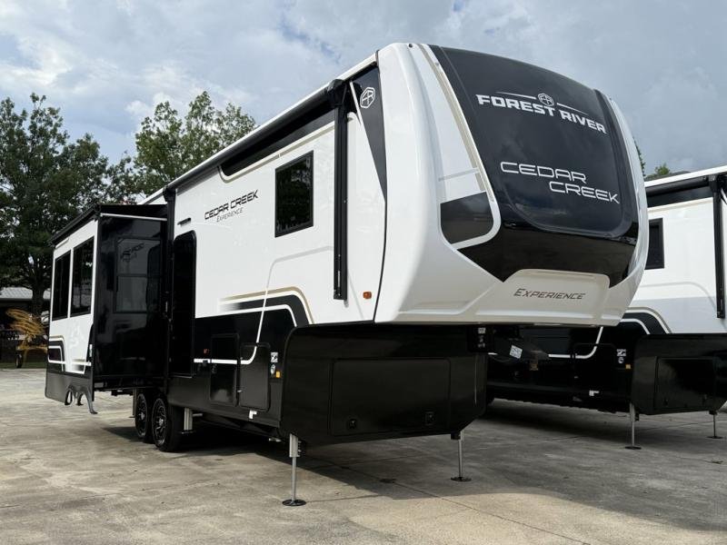 2026 Forest River Cedar Creek Experience — front three-quarter view