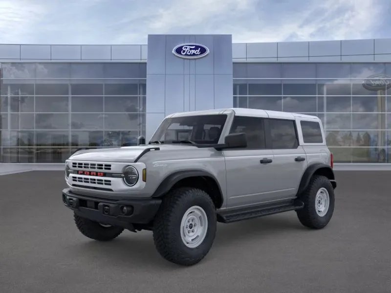 2026 Ford Bronco in DR Gray — front three-quarter view
