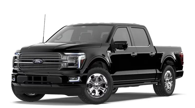 2026 Ford F-150 in Agate Black — front three-quarter view