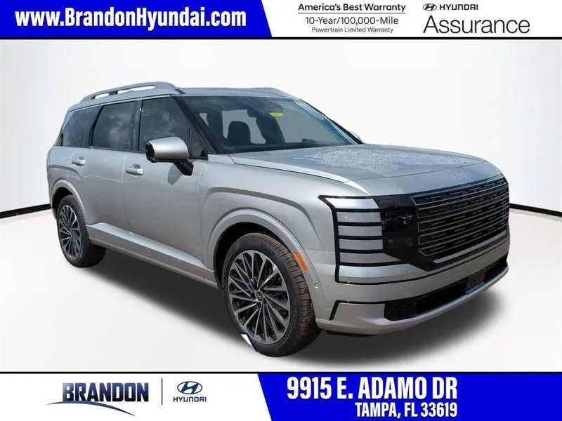 2026 Hyundai PALISADE Calligraphy in Silver — front three-quarter view