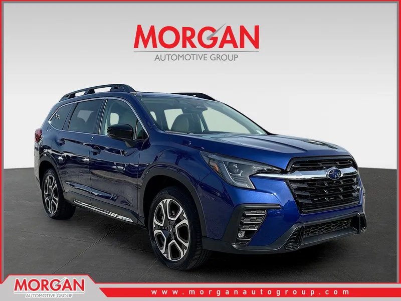 2026 Subaru Ascent Limited in Sapphire Blue Pearl — front three-quarter view