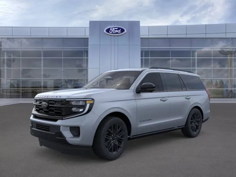 2026 Ford Expedition in R7 Gray — front three-quarter view