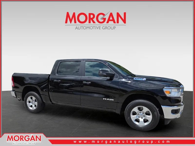 2024 Ram 1500 Big Horn/Lone Star in Black — front three-quarter view
