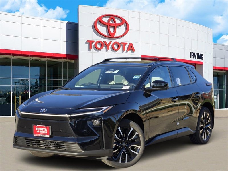 2026 Toyota bZ Limited in Midnight Black Metallic — front three-quarter view