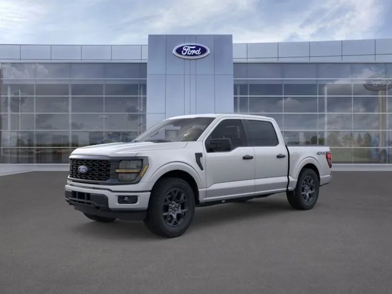 2026 Ford F-150 in Iconic Silver — front three-quarter view