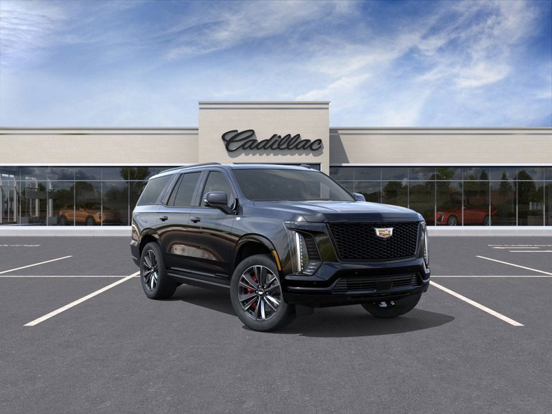 2026 Cadillac Escalade in Black Raven — front three-quarter view