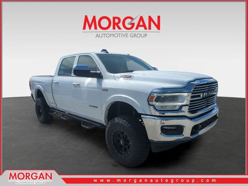 2022 Ram 2500 Laramie in White — front three-quarter view