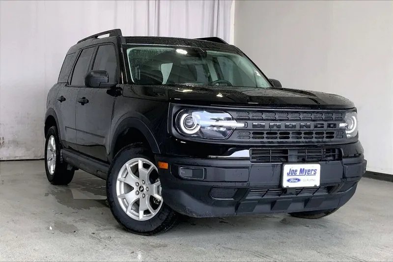 2022 Ford Bronco Sport in Shadow Black — front three-quarter view