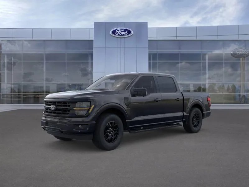 2026 Ford F-150 in Agate Black — front three-quarter view