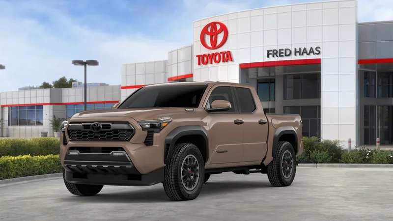 2026 Toyota Tacoma i-FORCE MAX Tacoma TRD Off-Road in Mudbath — front three-quarter view