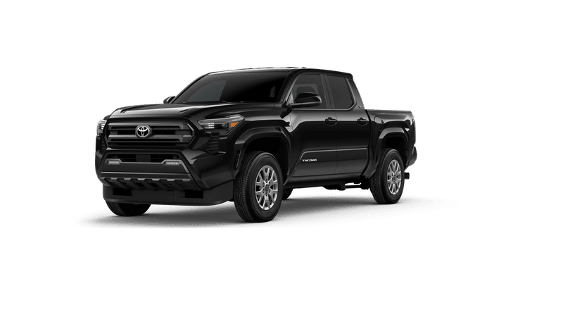 2026 Toyota Tacoma SR5 in Black — front three-quarter view