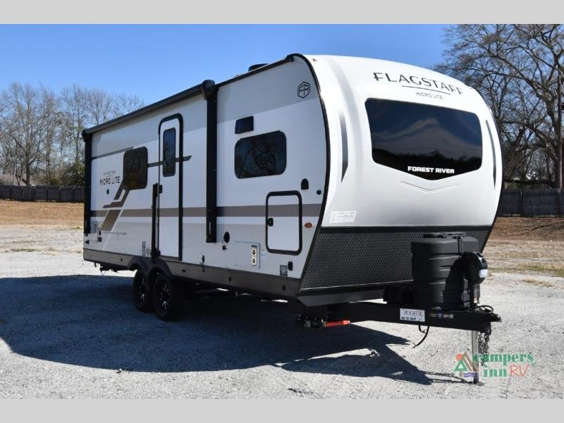 2026 Forest River RV Flagstaff Micro Lite — front three-quarter view