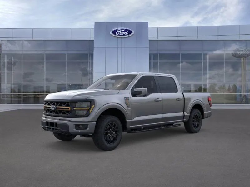 2026 Ford F-150 in M7 Gray — front three-quarter view