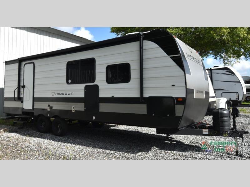 2026 Keystone Hideout Sport Double Axle — front three-quarter view