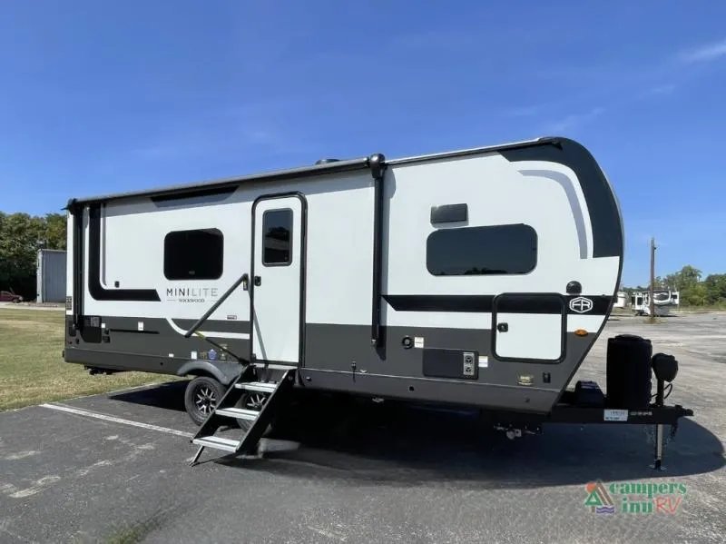 2027 Forest River Rockwood Mini Lite — front three-quarter view