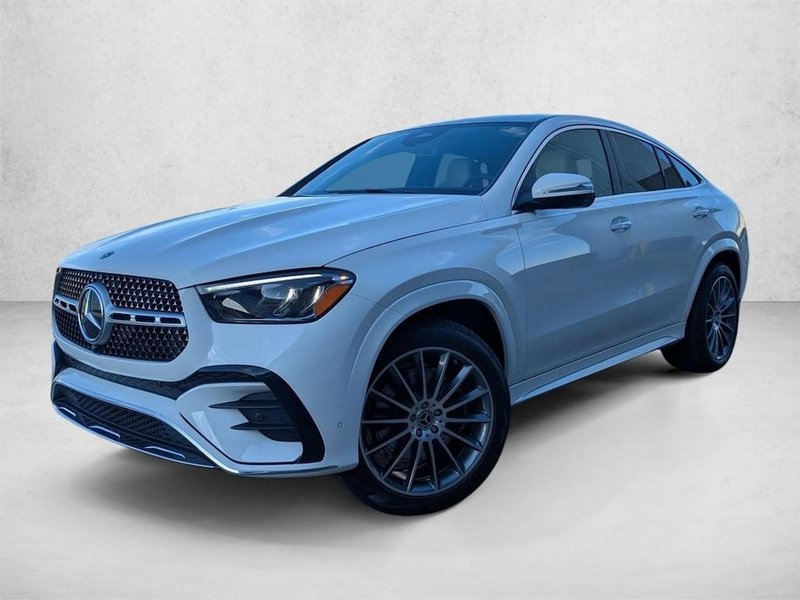 2026 Mercedes-Benz GLE 450 GLE 450 4MATIC ® Coupe in Polar White — front three-quarter view