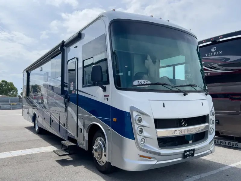 2027 Entegra VISION XL — front three-quarter view