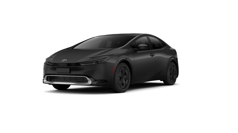 2026 Toyota Prius Plug-in Hybrid SE in Midnight Black Metallic — front three-quarter view