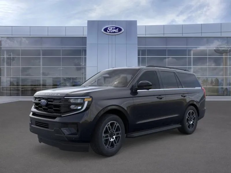 2026 Ford Expedition in Agate Black — front three-quarter view