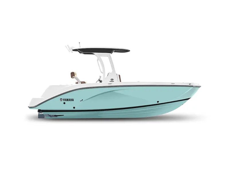 2026 Yamaha Boats 222 FSH Sport E — front three-quarter view