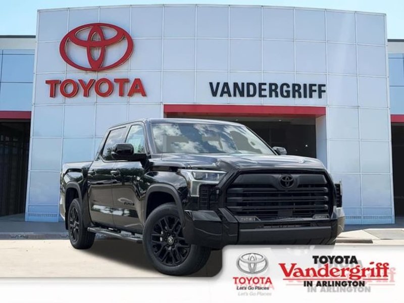 2026 Toyota Tundra N/A in Midnight Black — front three-quarter view