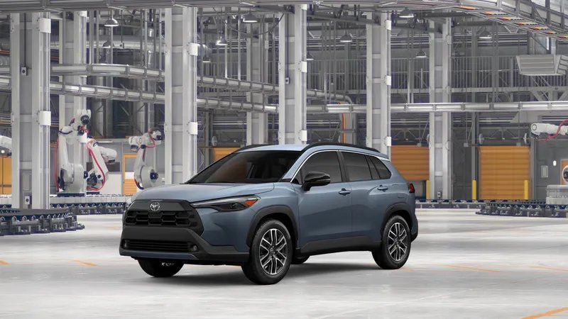 2026 Toyota Corolla Cross XLE — front three-quarter view