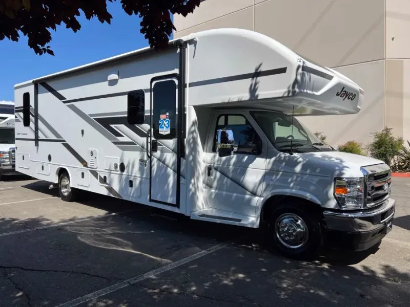 2027 Jayco GREYHAWK — front three-quarter view