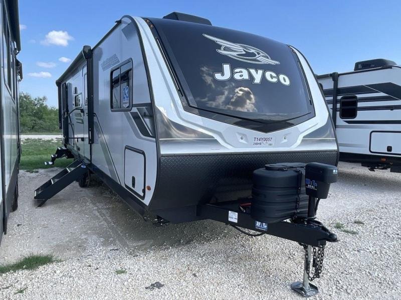 2026 Jayco Jay Feather — front three-quarter view