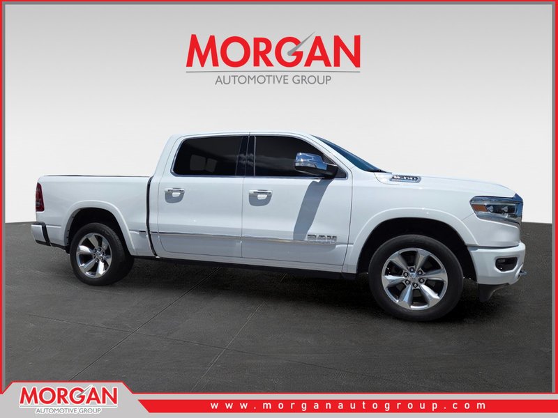 2021 Ram 1500 Limited in White — front three-quarter view