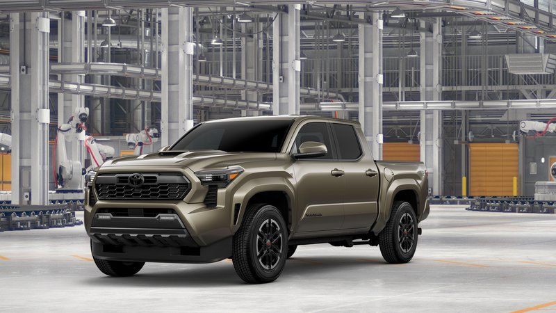 2026 Toyota Tacoma TRD Sport in Bronze Oxide — front three-quarter view