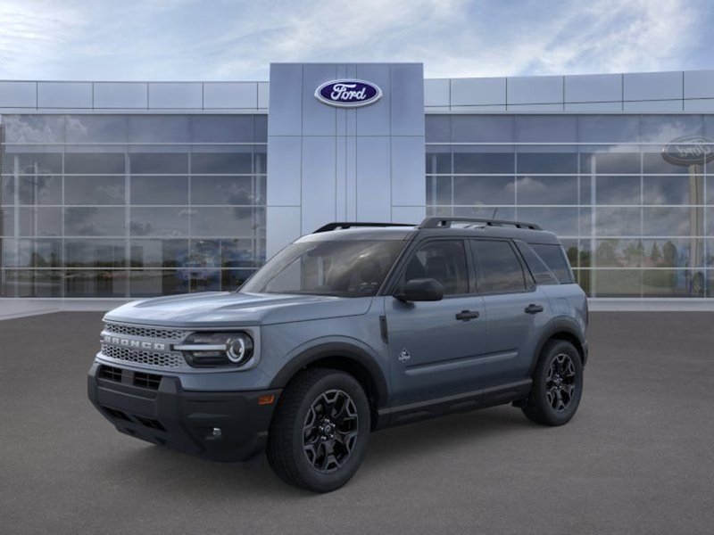 2026 Ford Bronco Sport Outer Banks in G4 Gray — front three-quarter view