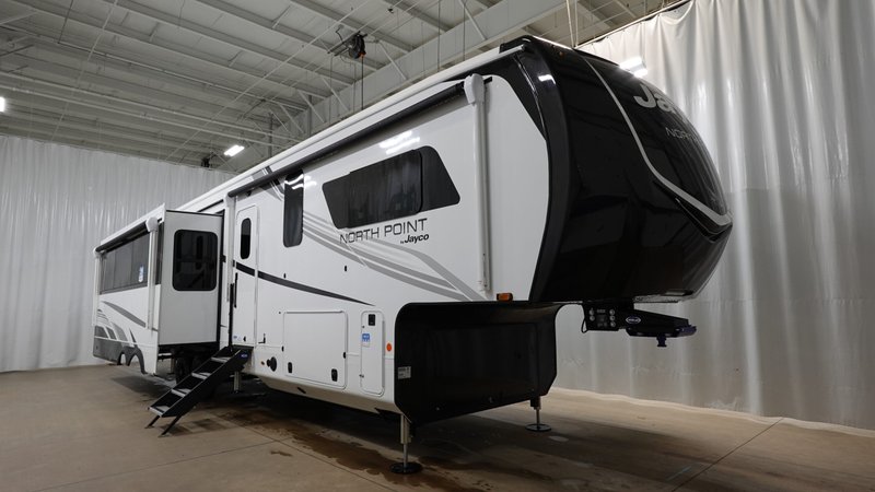 2026 Jayco North Point — front three-quarter view