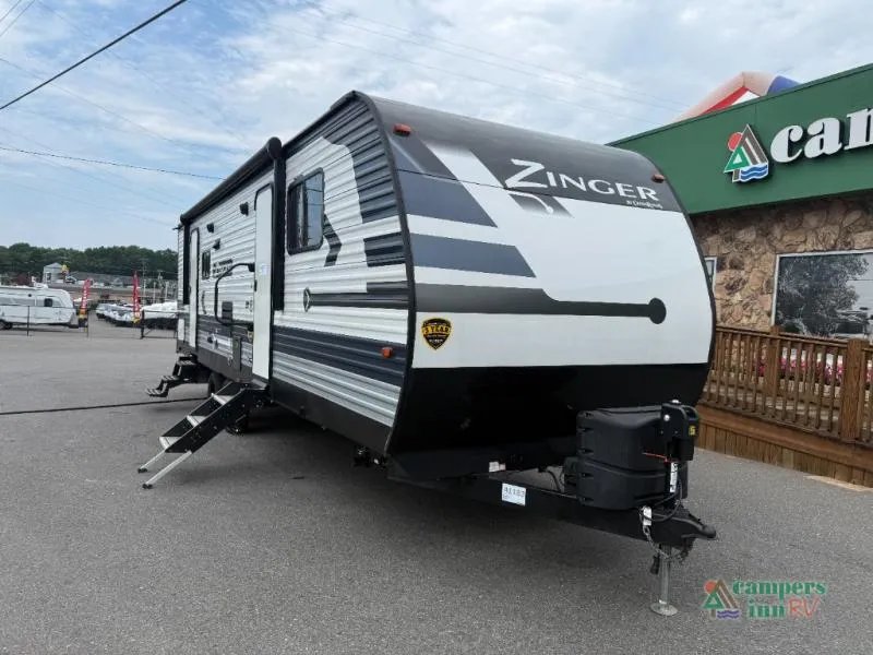2021 CrossRoads RV Zinger — front three-quarter view