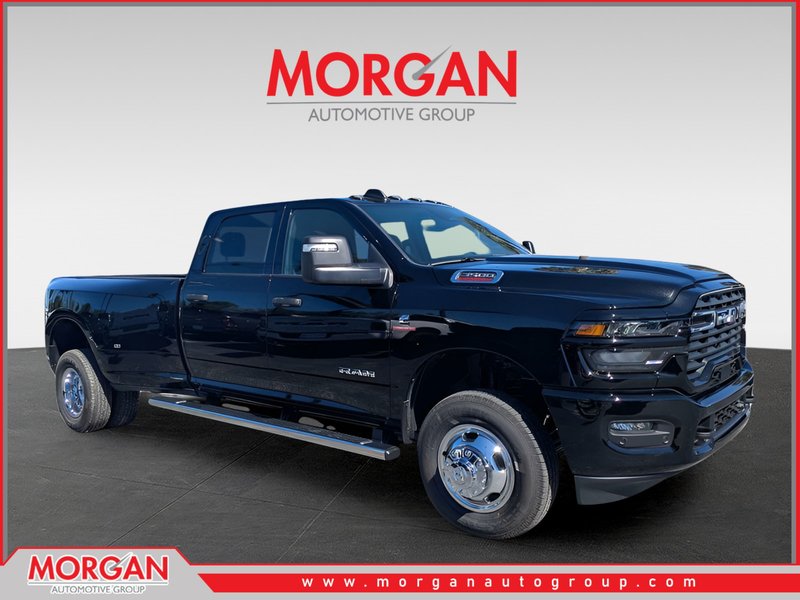 2026 Ram 3500 Big Horn in Black — front three-quarter view