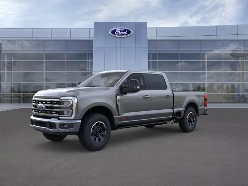 2026 Ford F-250 in M7 Gray — front three-quarter view
