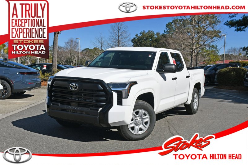 2026 Toyota Tundra SR in Ice Cap — front three-quarter view