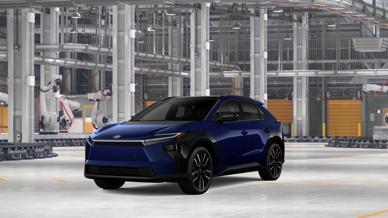 2026 Toyota bZ Limited in Blueprint — front three-quarter view