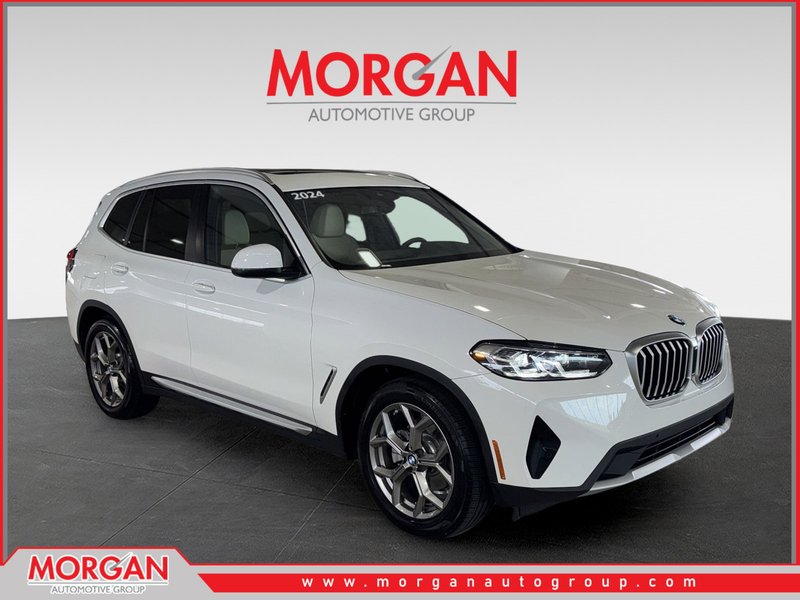 2024 BMW X3 sDrive30i in White — front three-quarter view