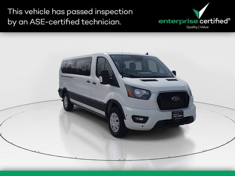 2024 Ford Transit Passenger Wagon T-350 148" Low Roof XLT RWD — front three-quarter view