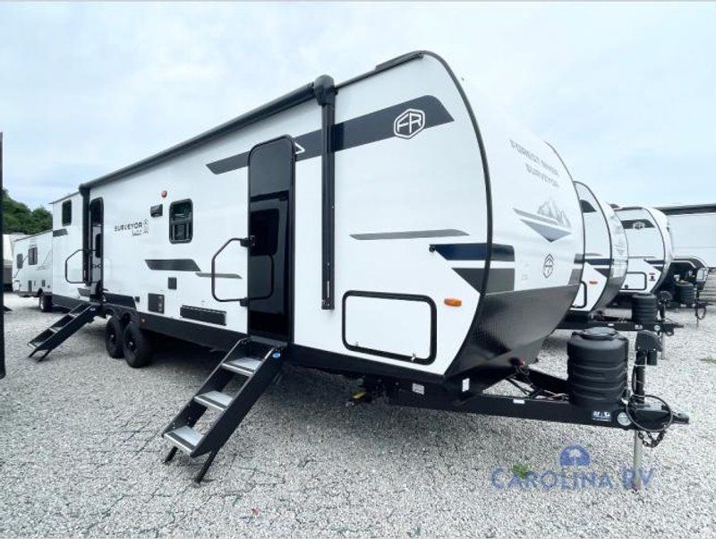 2026 Forest River Surveyor Camp Series — front three-quarter view