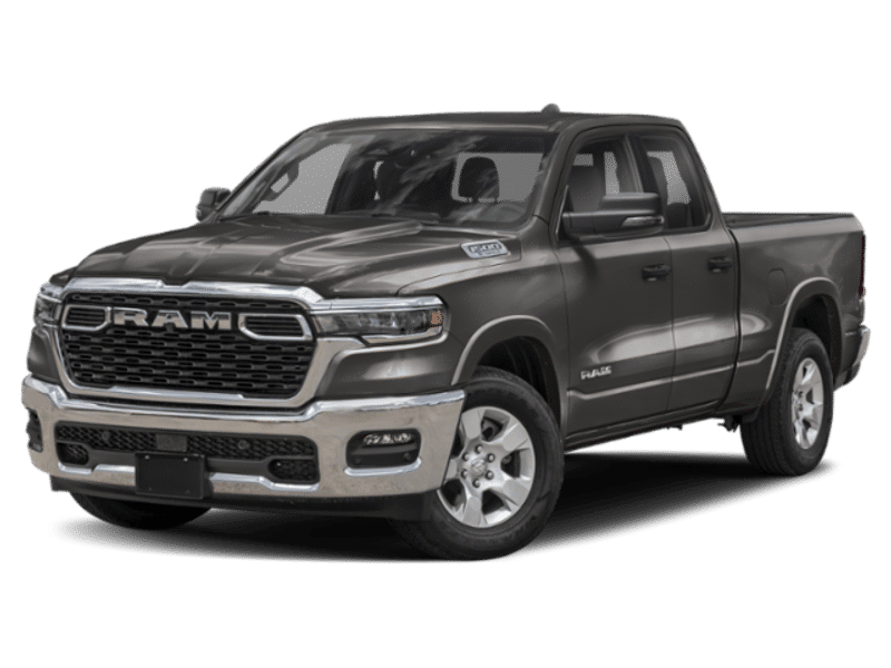 2026 Ram 1500 Big Horn in Granite Crystal Metallic Clearcoat — front three-quarter view